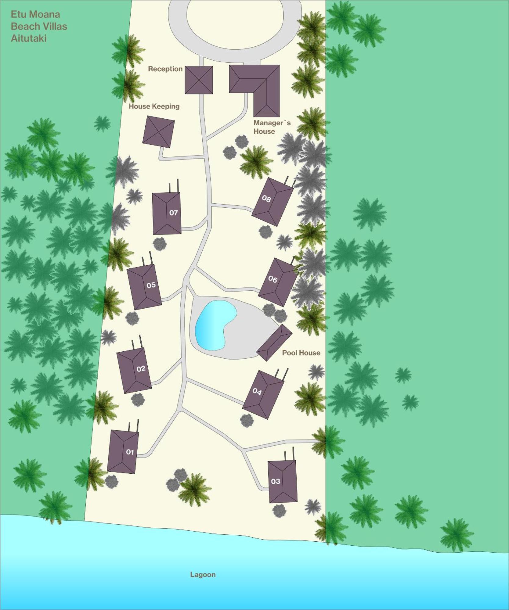 Etu Moana Boutique Beach Villas - Adults Only Arutanga Ngoại thất bức ảnh